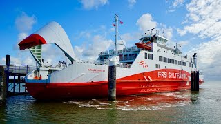 The FRS Sylt Ferries From Rømø in Denmark to List auf Sylt Travel Vedeo [upl. by Aleron85]