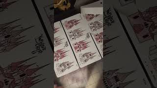 Sticker peel stickers stickermaking makingstickers stickerartist plannerstickers vampire [upl. by Drucie841]