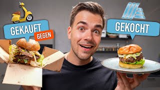 ZiegenkäseBurger für unter 5€ 🤤  GEKAUFT GEGEN GEKOCHT mit maxxpane [upl. by Nylaret798]