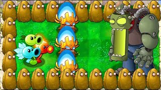 999 Threepeater amp Torchwood Plant Attack DrZomboss Fight  Plants vs Zombies [upl. by Sigsmond]