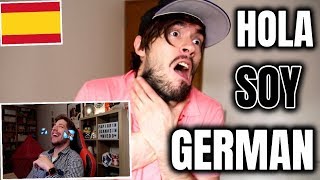 ESPAÑOL REACCIONA A HOLA SOY GERMAN POR PRIMERA VEZ [upl. by Suicul]