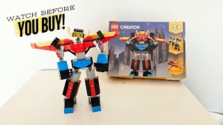 My Honest Review of Lego Creator 3 in 1 Robot [upl. by Publus694]