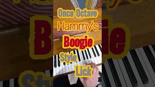 Boogie Woogie Piano quotOne Octave Hammys Boogie Style Lickquot Right Hand Lick in C [upl. by Anitsyrc975]