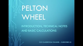 Pelton Wheel Note 02  Design aspect of Pelton wheel and its equations [upl. by Asilet]