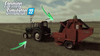 Prasowanie Siana w Bele Okrągłe 🚜Dziadkowizna 4 ✔Farming Simulator 22 [upl. by Aubarta]