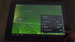 Teclast A10t AllWinner A10 CyanogenMod 10 build 0822 [upl. by Nydnarb71]