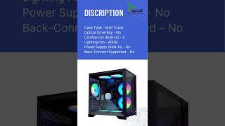 Casing PC Power Ice Cube 2024 BK mATX ARGB Gaming [upl. by Thurmond]