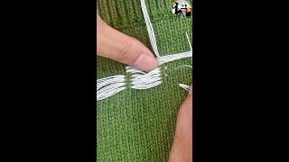 Learn the professional way to darn a sweater [upl. by Ailehc]