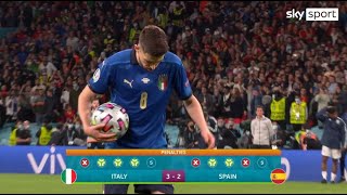 Il Rigore di Jorginho ⚽ Italia Vs Spagna ⚽ Caressa e Bergomi  Euro 2020 [upl. by Vince]