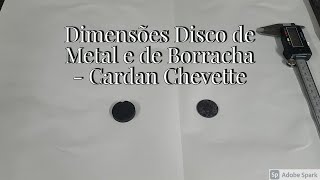 Dimensões disco de metal e de borracha  Cardan Chevette [upl. by Sirref]