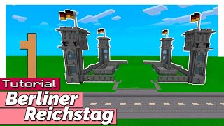 Minecraft Berliner Reichstag  Bauanleitung vom Grundriss und der Türme XboxPS4PEBedrock [upl. by Lerak850]