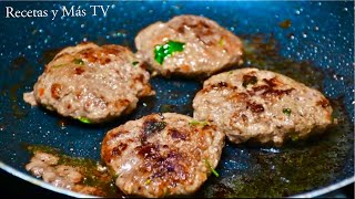 Tortitas de Carne Molida Fácil y Rápido  Una receta bien diferente [upl. by Trust]