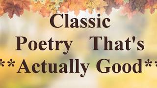 12 Classic Poetry Books That Are Actually Good [upl. by Genesa705]