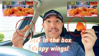 Jack in the box New Crispy Wings Buffalo amp Garlic Parmesan Food Review [upl. by Noirad192]