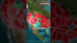 Why Do So Many American 🇺🇲 States Have Panhandles 🍳 shorts [upl. by Coats]