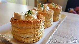 Poulet à la Moutarde  Vol au Vent Mustard Chicken Recipe [upl. by Feetal]