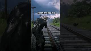 Micah vs Dutch Weapons Standoff Part 1  Red Dead Redemption 2 shorts [upl. by Niliram]