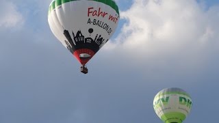 Ballonfahrt von Augsburg über Friedberg  im GoPro Zeitraffer [upl. by Prince]