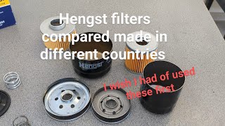 Hengst oil filters from different factories compared [upl. by Aicilas]