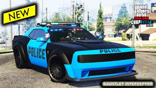 Gauntlet Interceptor BEST POLICE CAR in GTA 5 Online  Best Customization amp Review  Challenger [upl. by Ruamaj]