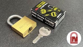 Sepa TriAxis Dimple Padlock Picked [upl. by Geer724]