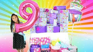 Gifts Tiana Got For Her 9th Birthday 2018 Opening Presents Birthday Morning [upl. by Medlin]