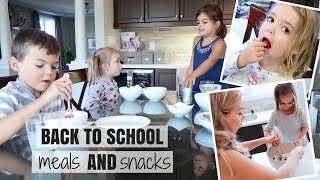 WHAT I FEED MY KIDS IN A DAY  BACK TO SCHOOL MEALS AND SNACKS  Nesting Story [upl. by Gittle]