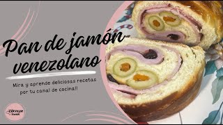 COMO preparar PAN DE JAMON VENEZOLANO  RECETA FACIL Y RAPIDA [upl. by Anicul]