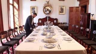 Setting the table at Elizabeth Bay House [upl. by Ahsitul]