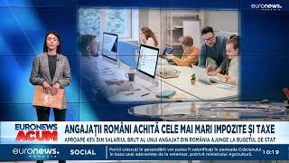 Angajații români achită cele mai mari impozite și taxe [upl. by Goodman]