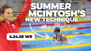 How SUMMER MCINTOSH broke the 400m IM World Record [upl. by Lundgren]