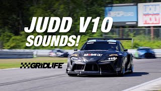 Formula Supra JUDD V10 SOUNDS at Gridlife Lime Rock [upl. by Berty]