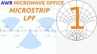 Microstrip LPF Design AWR Microwave Office Tutorial 1 [upl. by Phebe]