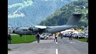 Incredible reverse exercise Airbus A400M Luftwaffe near car park  Zigermeet Airshow [upl. by Porte953]