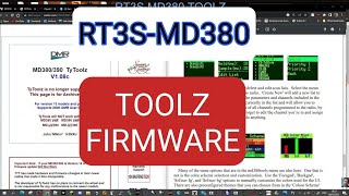 TYTTOOLZ  MD380RT3S Fimware Modification Older Models v13 [upl. by Atikin278]