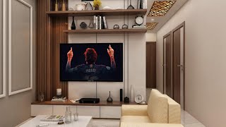 Simple amp Elegant 3BHK Residential Apartment Interior DevalokSonarcity Southkolkata INAAYAINTERIOR [upl. by Nekal]