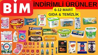 BİM 6  12 Mart Haftanın İndirimleri  RESMİ KATALOGDAN ✅  GIDA amp TEMİZLİK  BİM İNDİRİMLERİ [upl. by Srini]