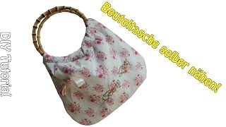 TASCHE SELBER NÄHEN  DIY  Nähen für Anfänger  Tutorial [upl. by Loy]