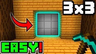 🦅 EASY 3x3 Sliding PISTON DOOR in Minecraft Bedrock 119 [upl. by Aseuqram726]