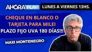 💥CHEQUE EN BLANCO O TARJETA PARA MILEI QUIÉNES DEFINEN PLAZO FIJO UVA A 180 DÍAS QUÉ HACER [upl. by Niatsirhc]