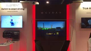 WayRay holographic AR display for cars CES 2018 [upl. by Leahcimnaj980]