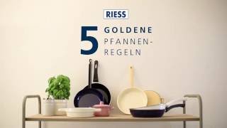 How to Riess 5 goldene Pfannenregeln für Emaillepfannen [upl. by Suiraj]