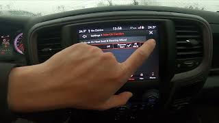 How to Manage Auto Heated Seat and Steering Wheel Function in Dodge RAM 1500 II  2019  now [upl. by Gildea729]