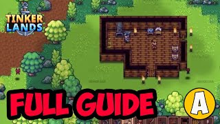 TInkerlands HOUSE  how to build summon NPC and setup spawnpoint Full Guide 2024 [upl. by Neevan405]