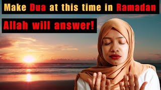 Do this and watch Allah answer your Dua  Best time to make Dua [upl. by Eserehc]