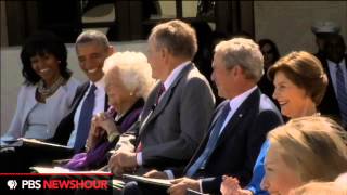 Watch President Bill Clinton speak at the Dedication of the George W Bush Library [upl. by Lechar]