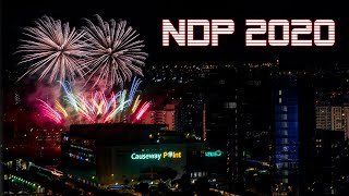 NDP 2020 Fireworks light up night sky on Singapore’s 55th National Day 4k [upl. by Enohpesrep323]