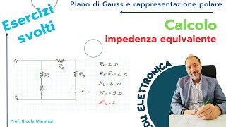 Calcolo dell’Impedenza Equivalente tra Due Morsetti  Esercizio Spiegato [upl. by Neevan728]