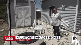 Hailstorm damages homes in Tooele County [upl. by Boyse]