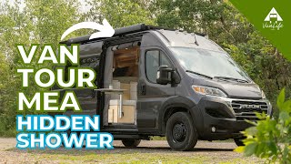 VAN TOUR  MEA  hidden shower  Ram Promaster  Vanlife MTL [upl. by Wall]